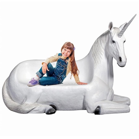Design Toscano Mystical Horned Unicorn Sculptural Bench NE140001